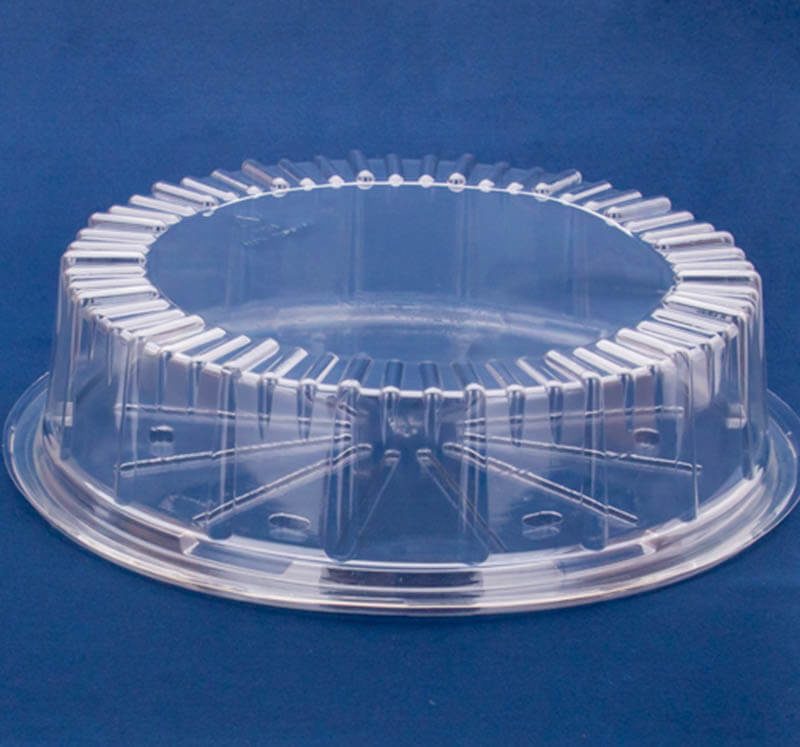 CustomPak CD12 Medium Lid Flat Base plastic packaging for food products