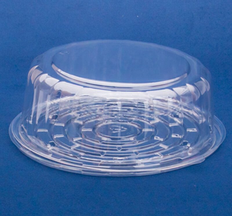 Custom plastic food packaging container CD8 Medium Fluted 3 for retail and catering