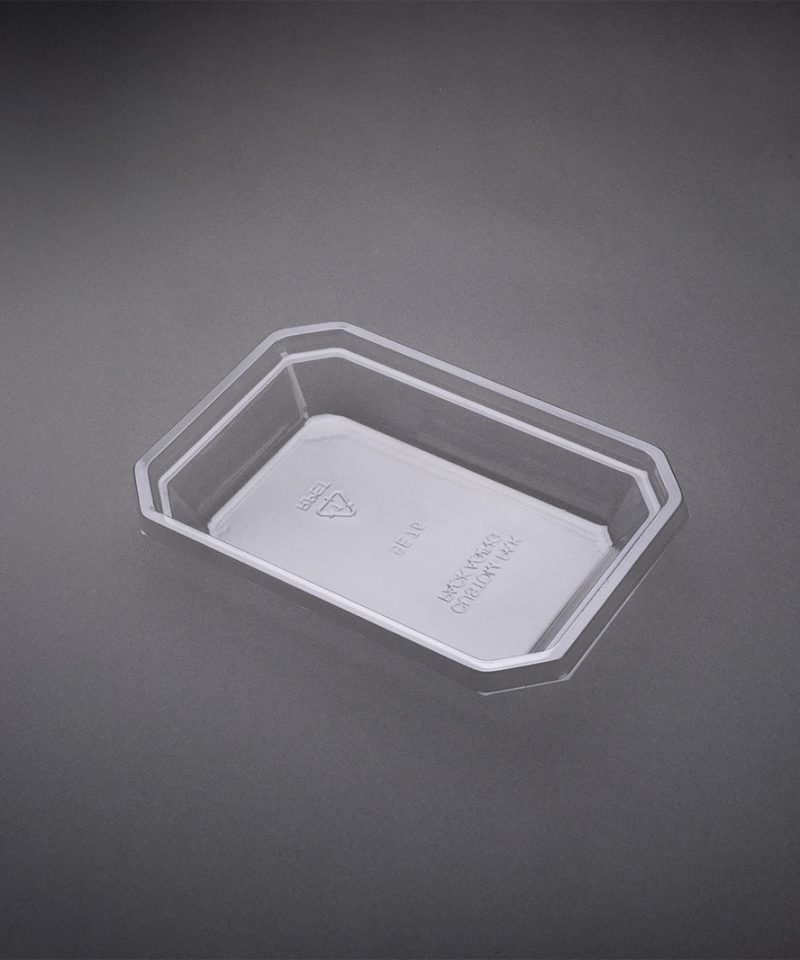 CustomPak SE75 clear plastic takeaway container for food display