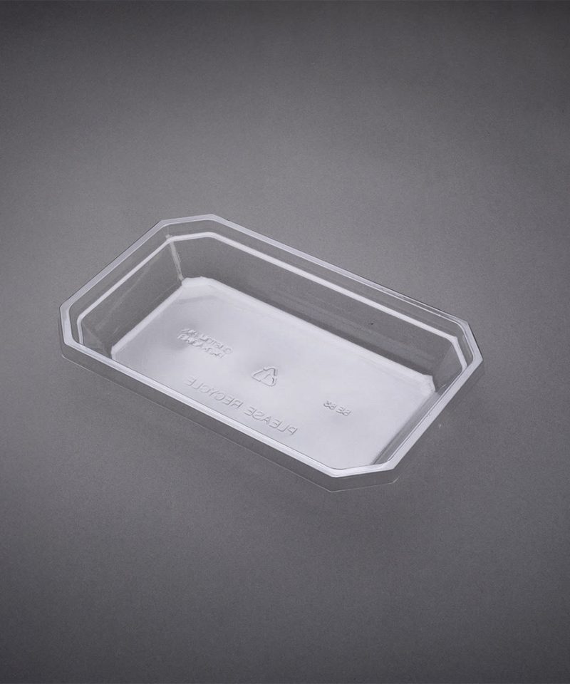 CustomPak SE86 transparent plastic container for catering use
