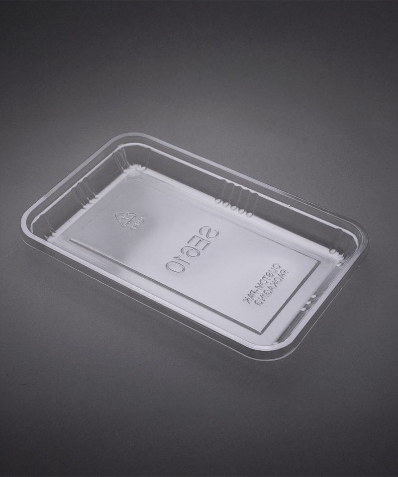 CustomPak SE610 clear plastic takeaway container for food display