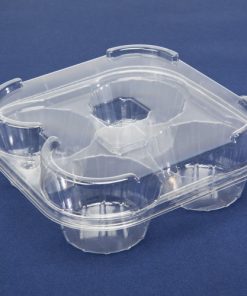 cp4 4 pack muffin tray Nz produced, sustainable food packaging