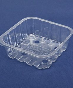 Custom-Pak DX250 OpenPunnets are made in rpet, recyclable food packaging