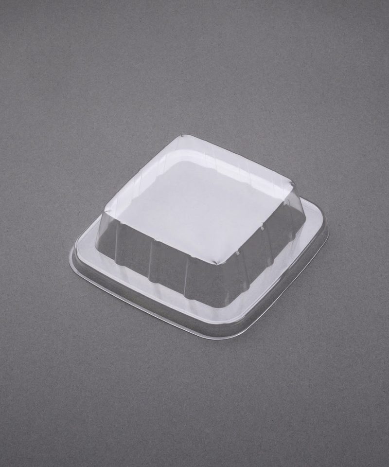 Clear custard square lid for 125ml, 250ml, 300ml and 500ml tubs