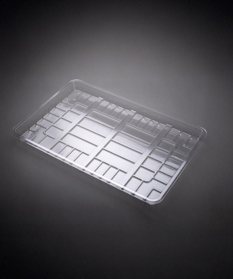 Large RPET meat tray for butchery food packaging